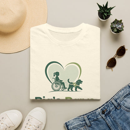 Pia's Paws T-Shirt featuring the Pia & Crazy Heart Design