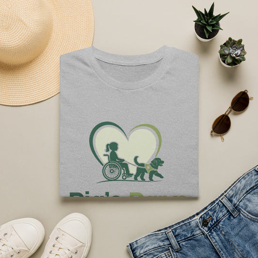 Pia's Paws T-Shirt featuring the Pia & Crazy Heart Design